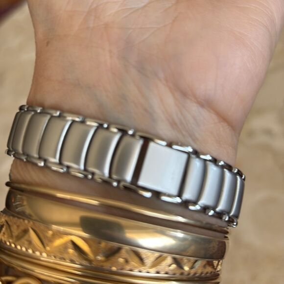 Swiss Time Stainless Steel Tank Style Quartz Watch - Picture 2 of 10